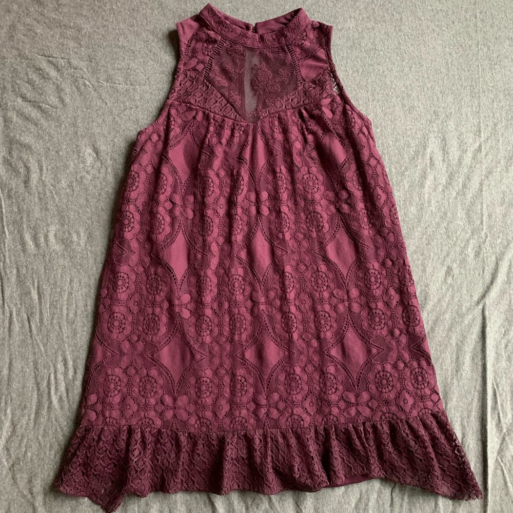 Plum Lace Dress
